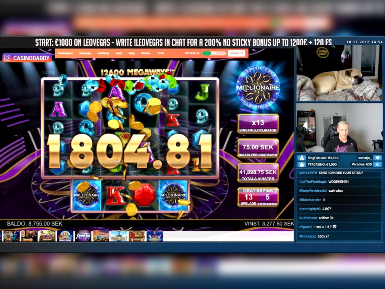 30 Free Spins no deposit at Betway Casino