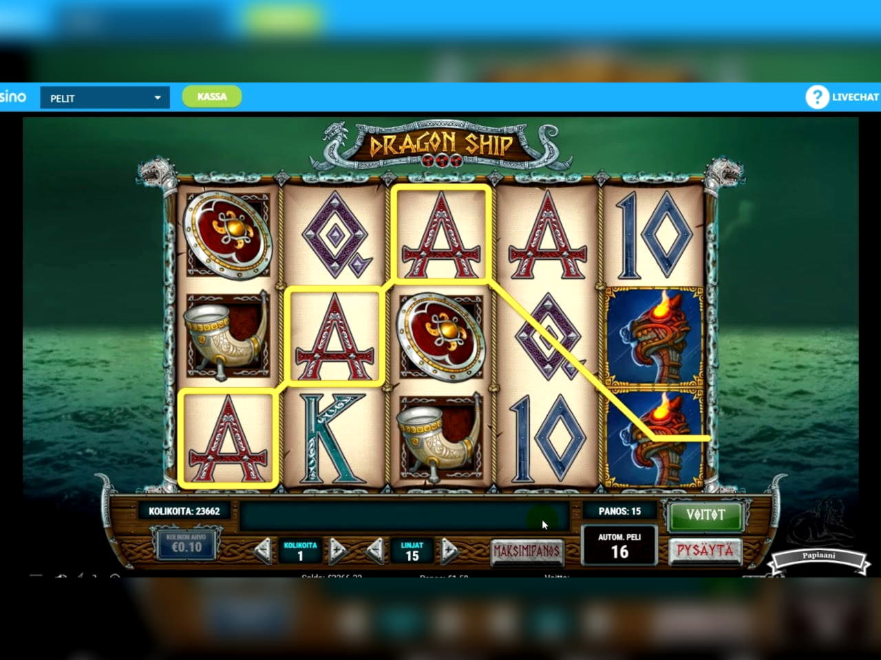 190 Free spins at Casino Action