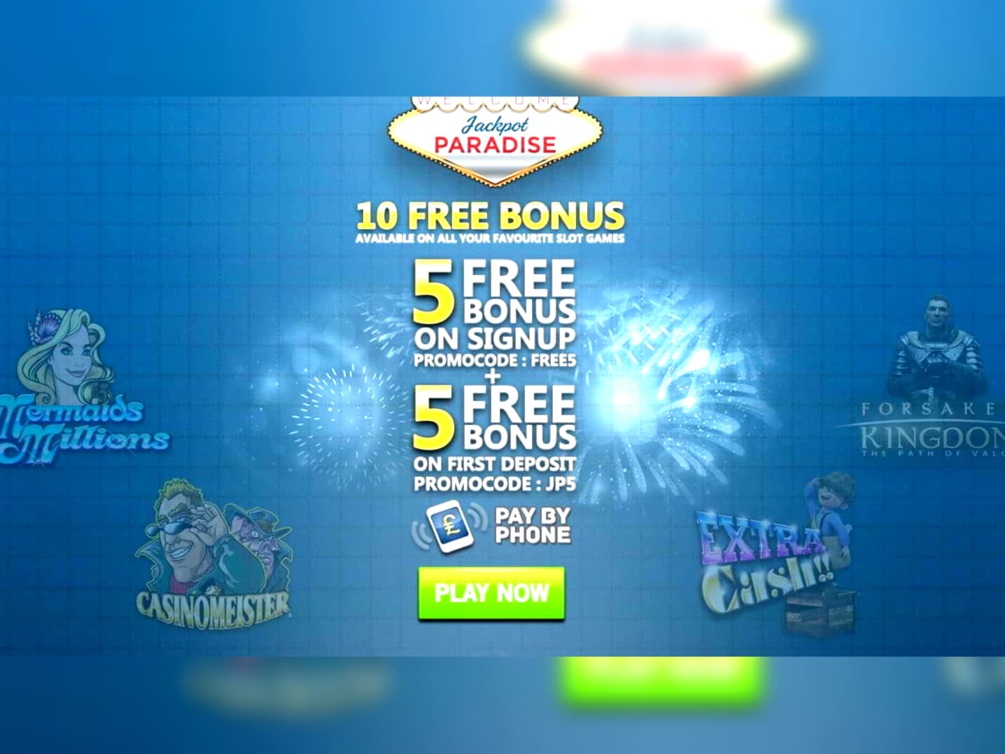 €155 free chip at Spin Palace Casino