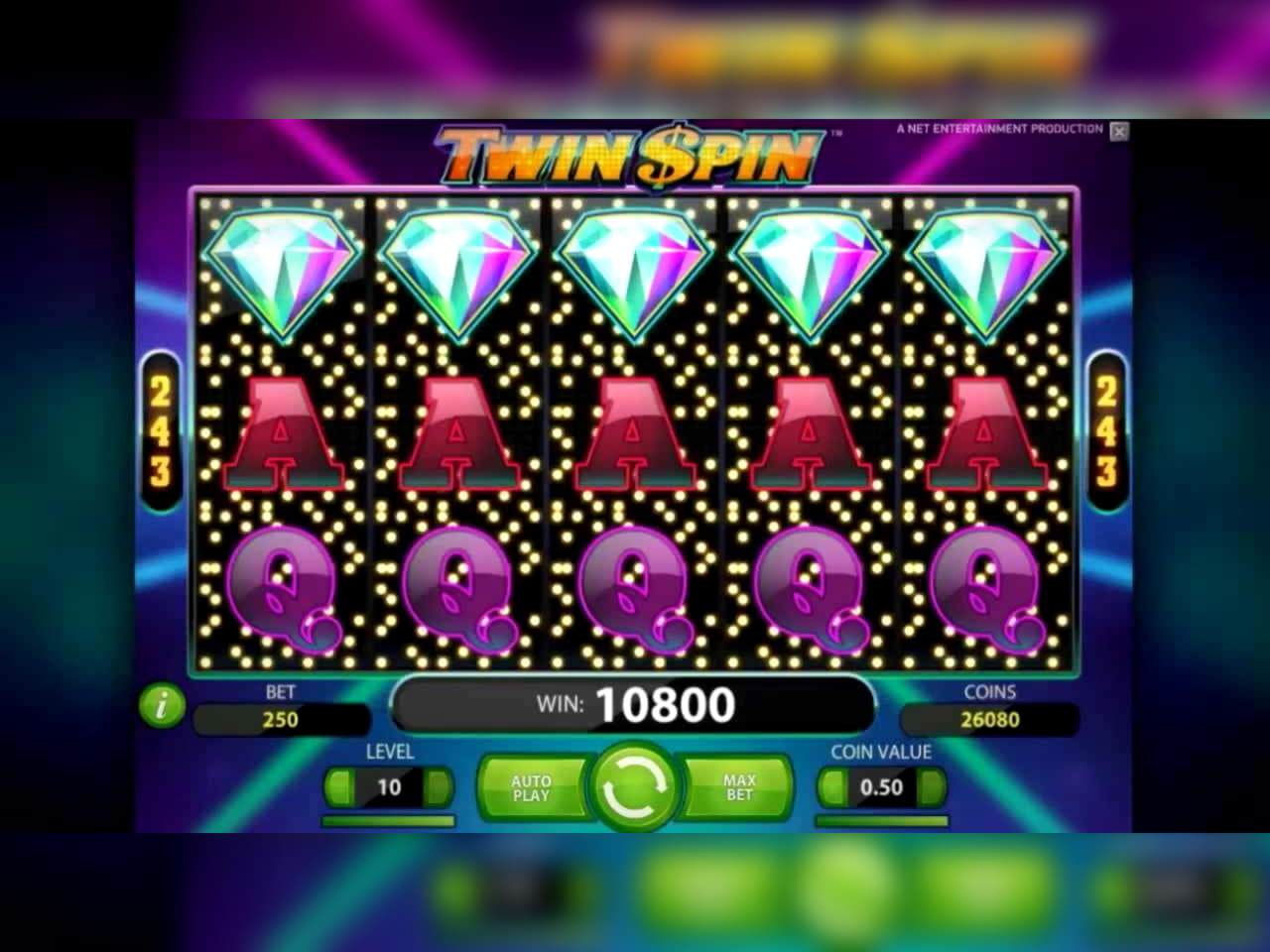 975% Casino match bonus at Inter Casino
