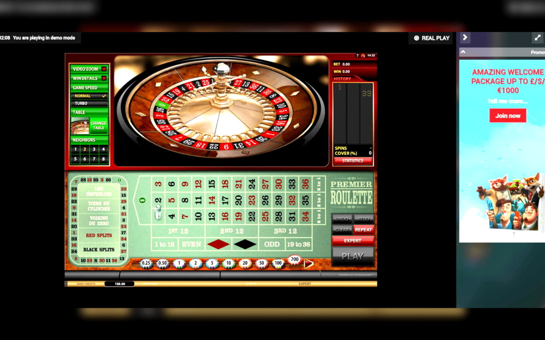 €225 free chip at Inter Casino