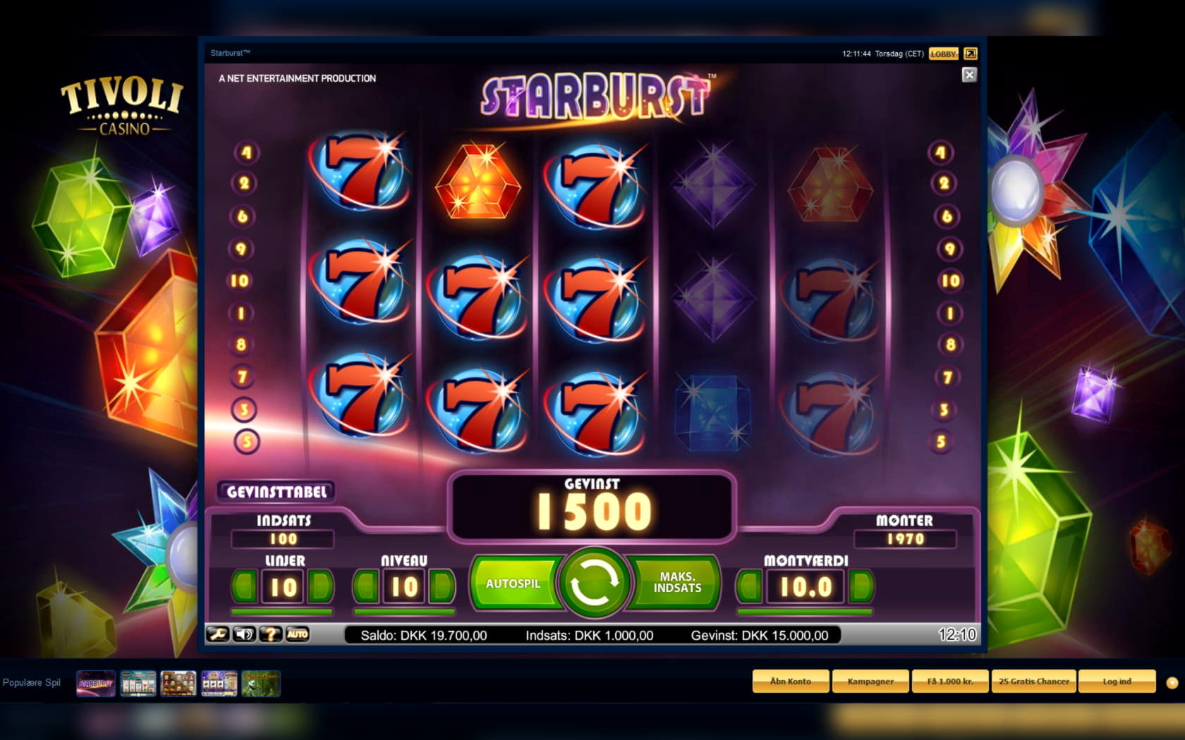 Eur 50 free casino chip at Grand Hotel Casino