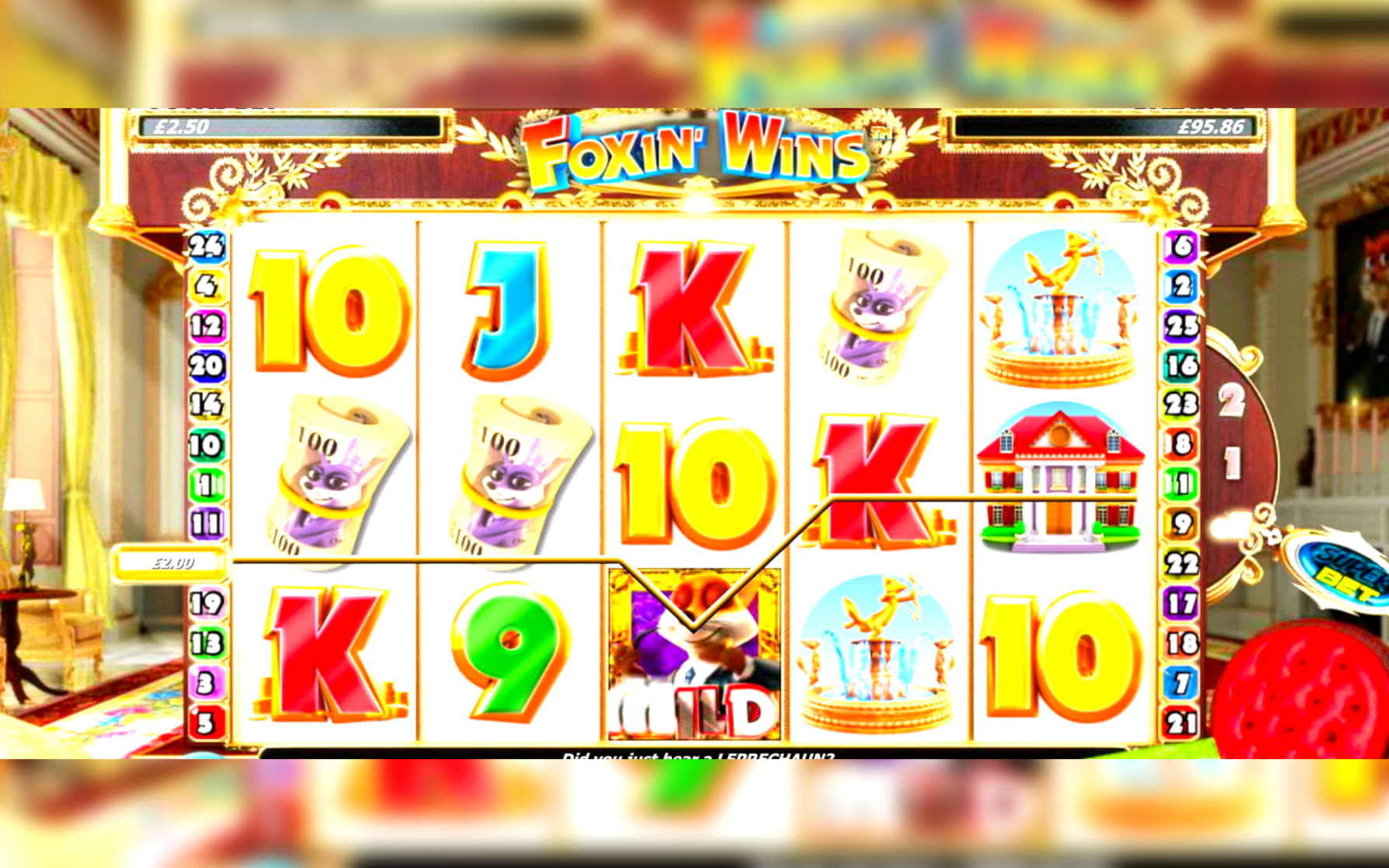 105 Free spins casino at Betway Casino