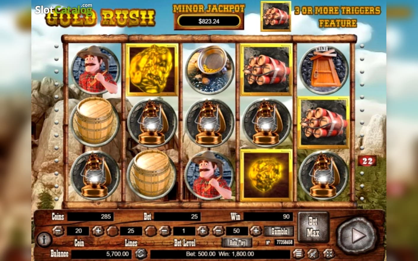 260 Free spins at River Belle Casino