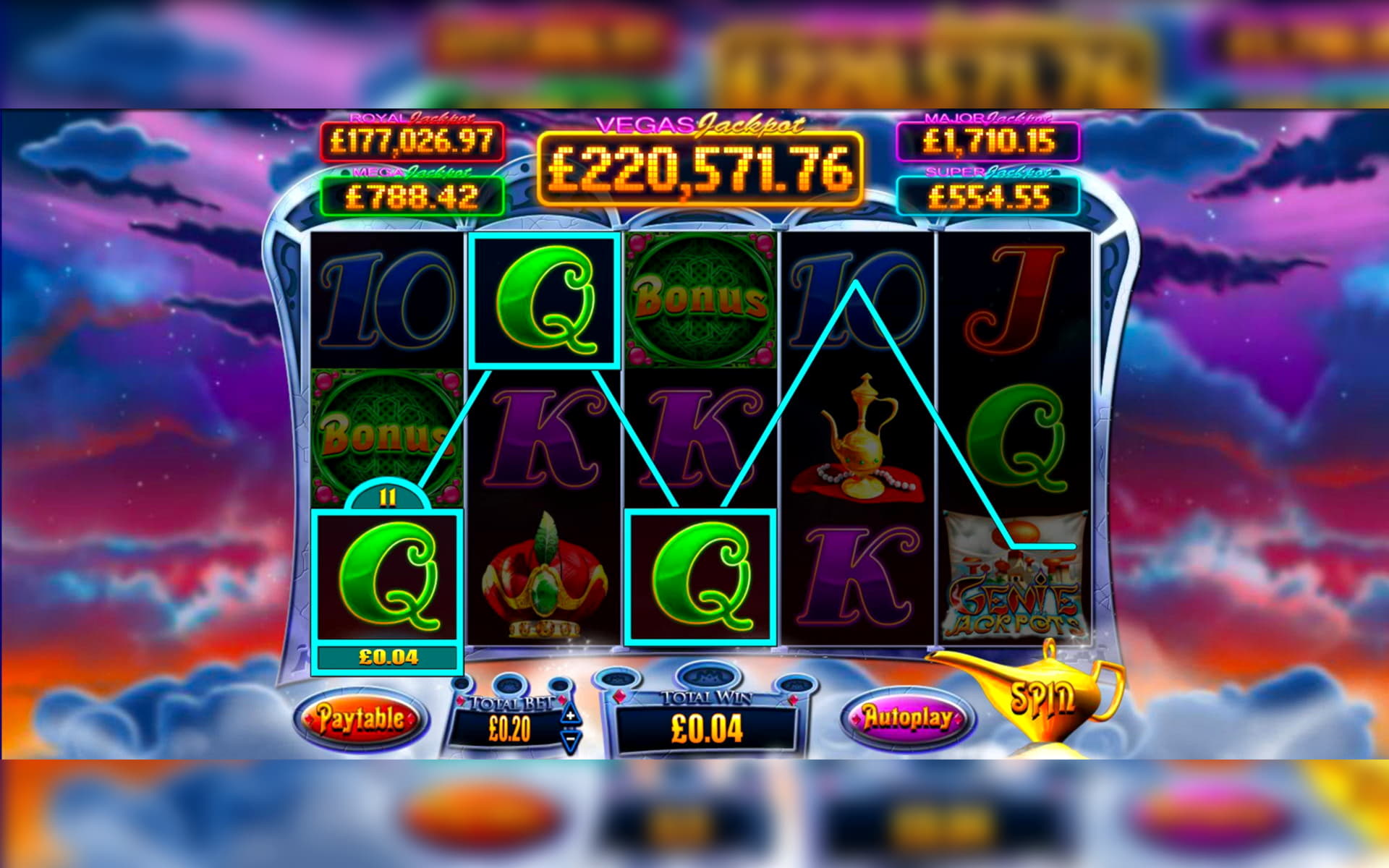 220 Free spins at Luxury Casino