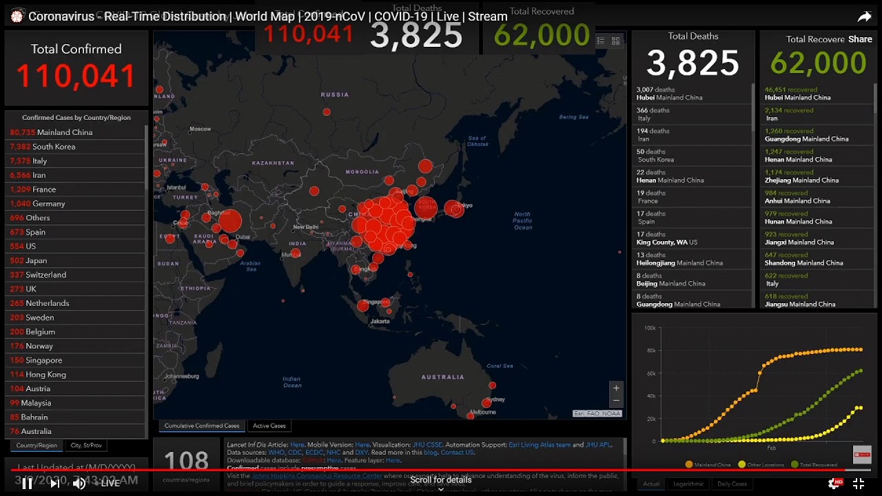 ? Coronavirus - World Map ? COVID-19