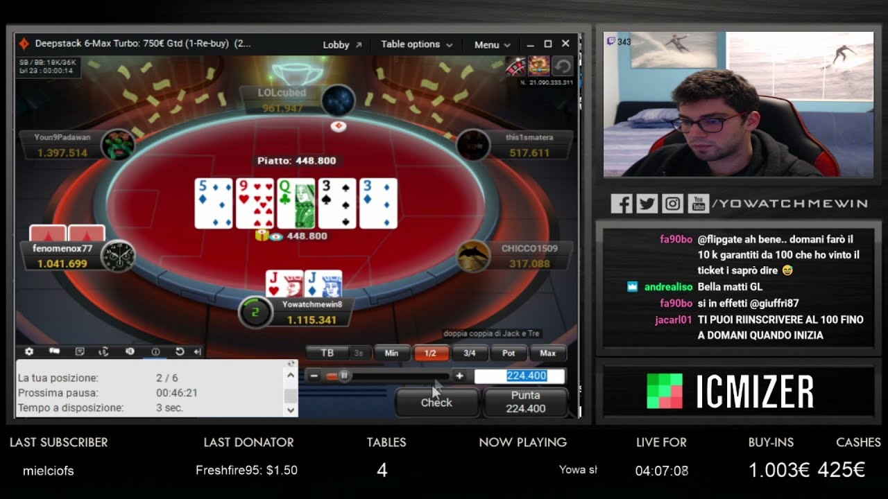 Deepstack 6 max Turbo di Party & Explosive PKO di iPoker!