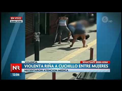 Dos mujeres protagonizaron pelea con cuchillos en el centro de San José