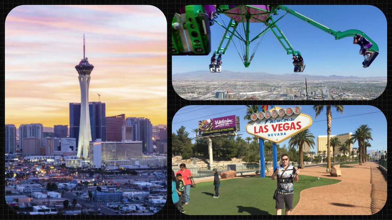 Las Vegas Vlog / Day 4 / Top Of The Stratosphere,Casinos & Vegas Sign