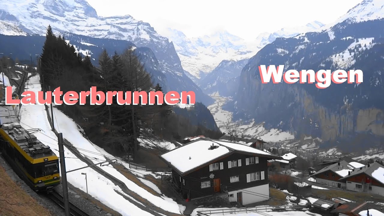 SWITZERLAND - WENGEN in Winter- PART 2 - LAUTERBRUNNEN  - GRINDELWALD - BRUSSELS - Montecarlo