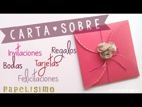 Tarjeta-Sobre para ♥ |Boda| ♥ |Invitación| ♥ |Regalo| ♥