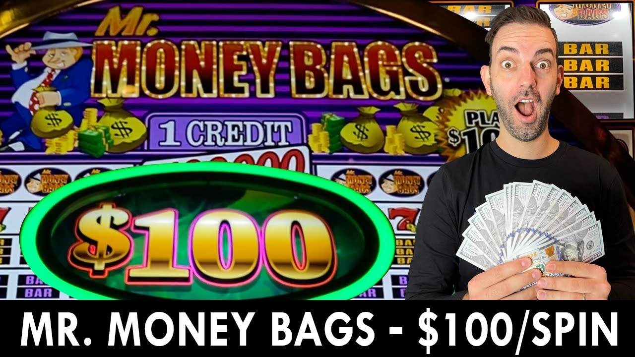 $1,000 at $100 a SPIN on Mr Money Bags ? RED SCREEN Slot Machine