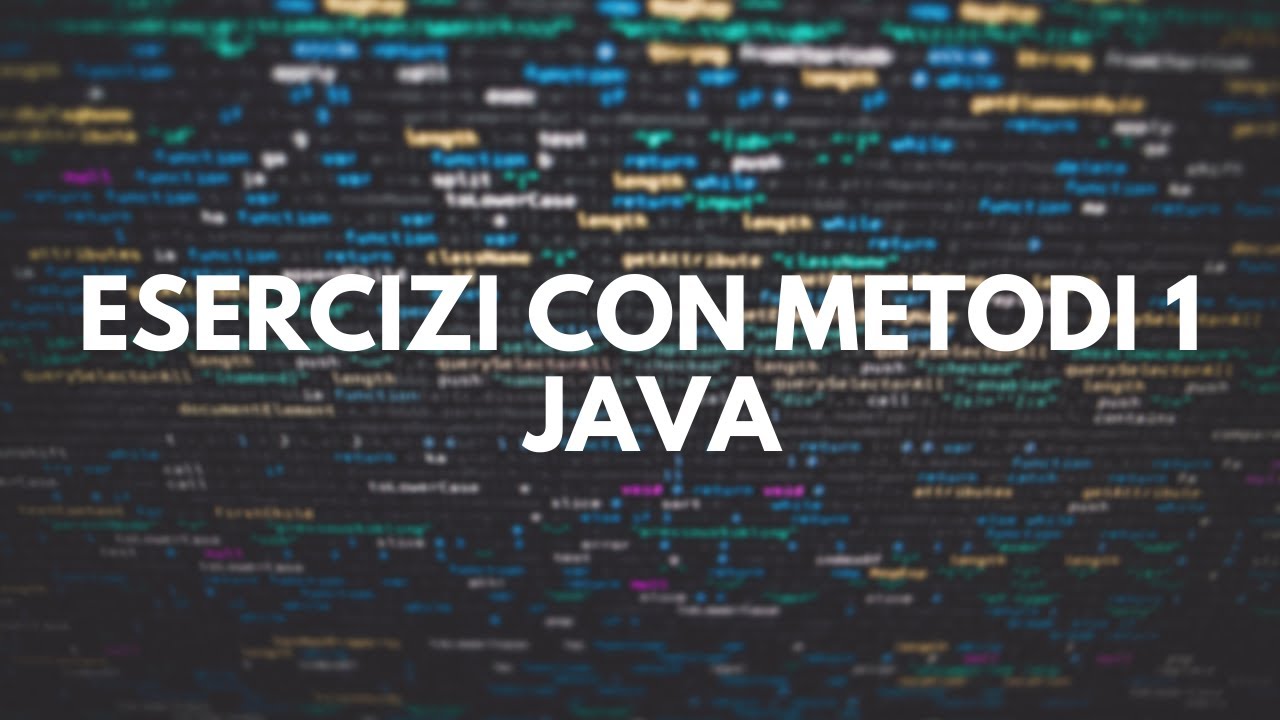 18. Esercizi Metodi 1| Laboratorio Fondamenti di Programmazione