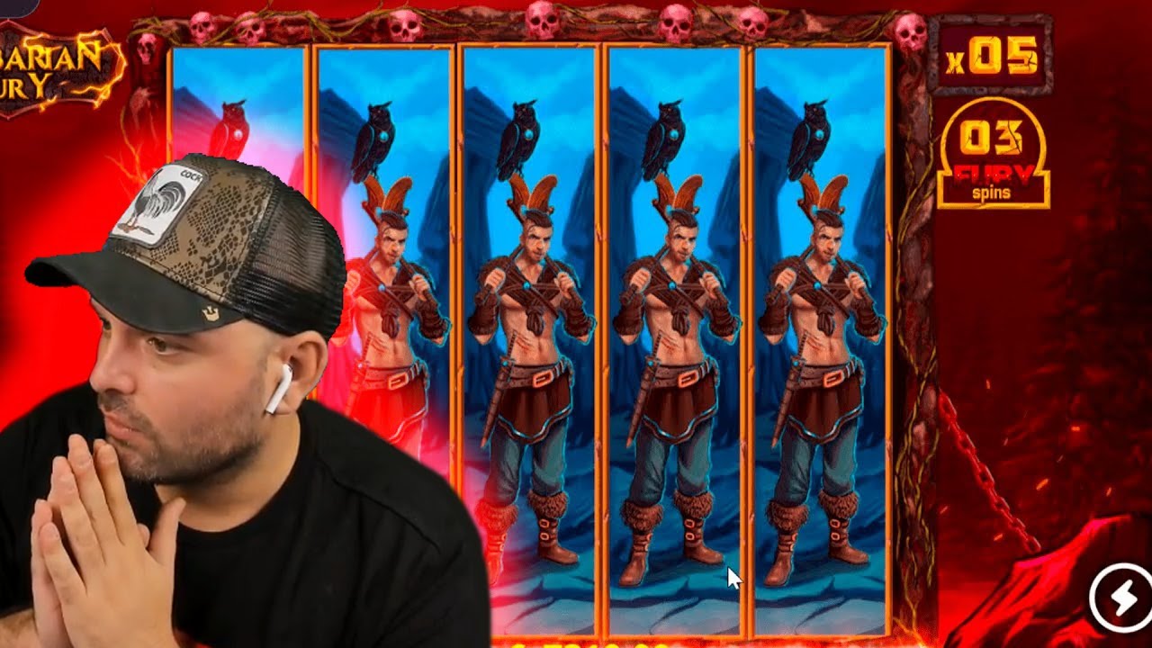 CRAZY MEGA EPIC WIN on Barbarian Fury Slot (Nolimit) - Casino Slots Big Wins