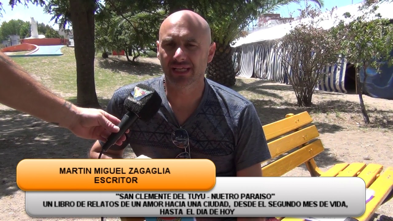 Martin Zagaglia, escritor de "San Clemente del Tuyú, Nuestro Paraíso"
