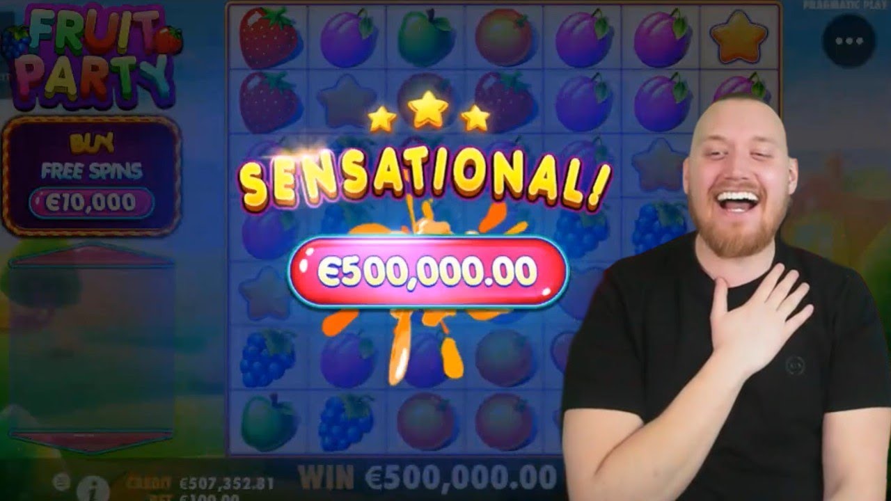 TOP 5 RECORD WINS OF THE WEEK ★ €500,000 MAX WIN ON FRUIT PARTY SLOT