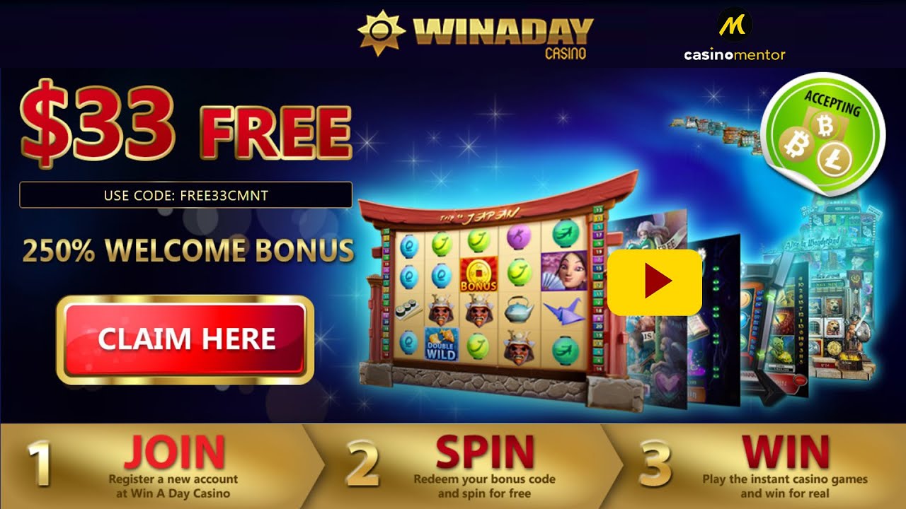 Win A Day Casino 33$ No Deposit Bonus To New Players