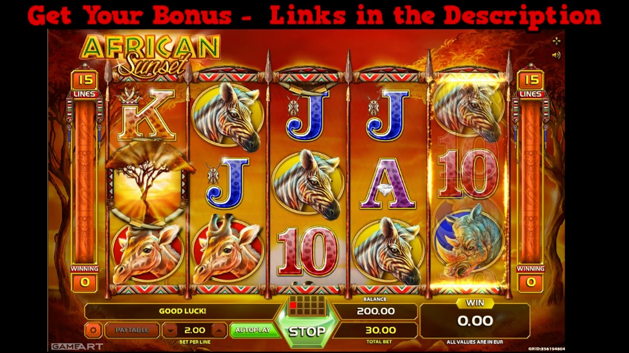 African Sunset Slot Game Online - New USA Online Casinos - Best Welcome & Monthly Bonuses