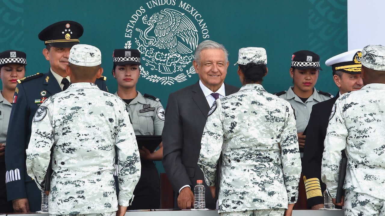 Clausura de Curso de Formación Inicial para la Guardia Nacional, desde el Estado de México