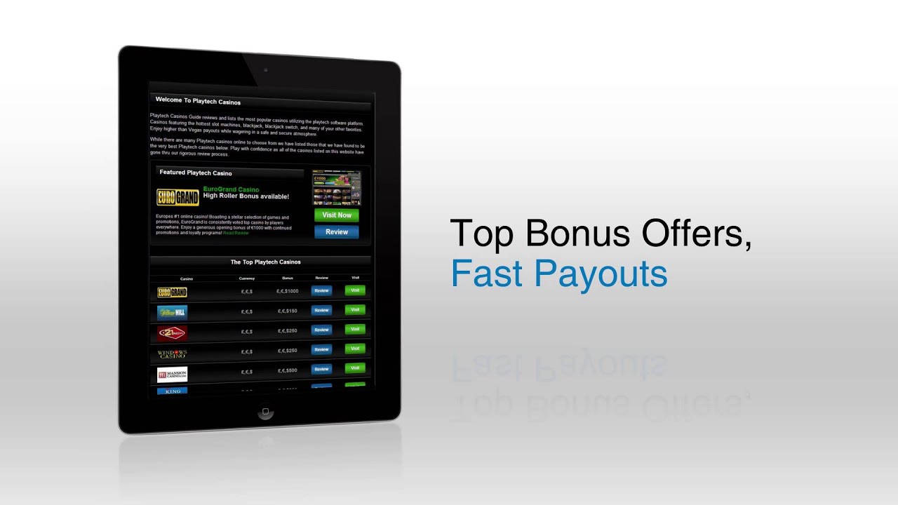 Playtech Casinos - Best Online Casinos using Playtech Software Reviews