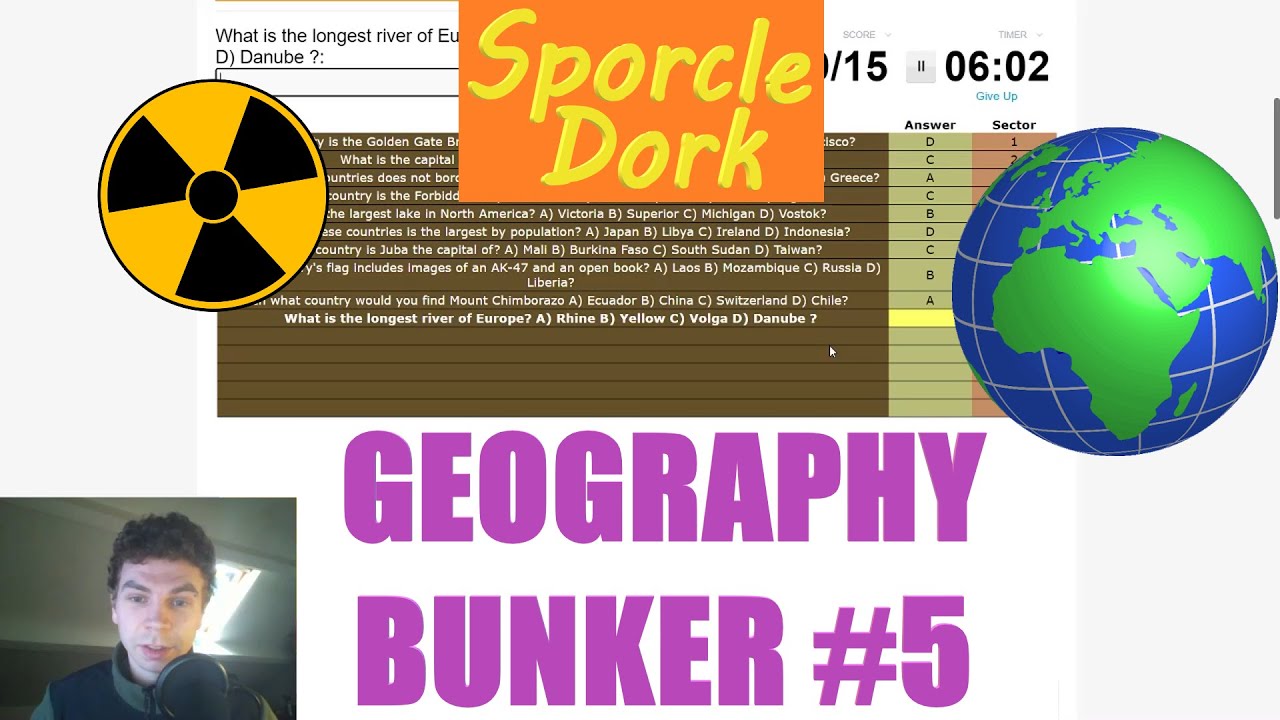 Sporcle - Geography Bunker Quiz #5