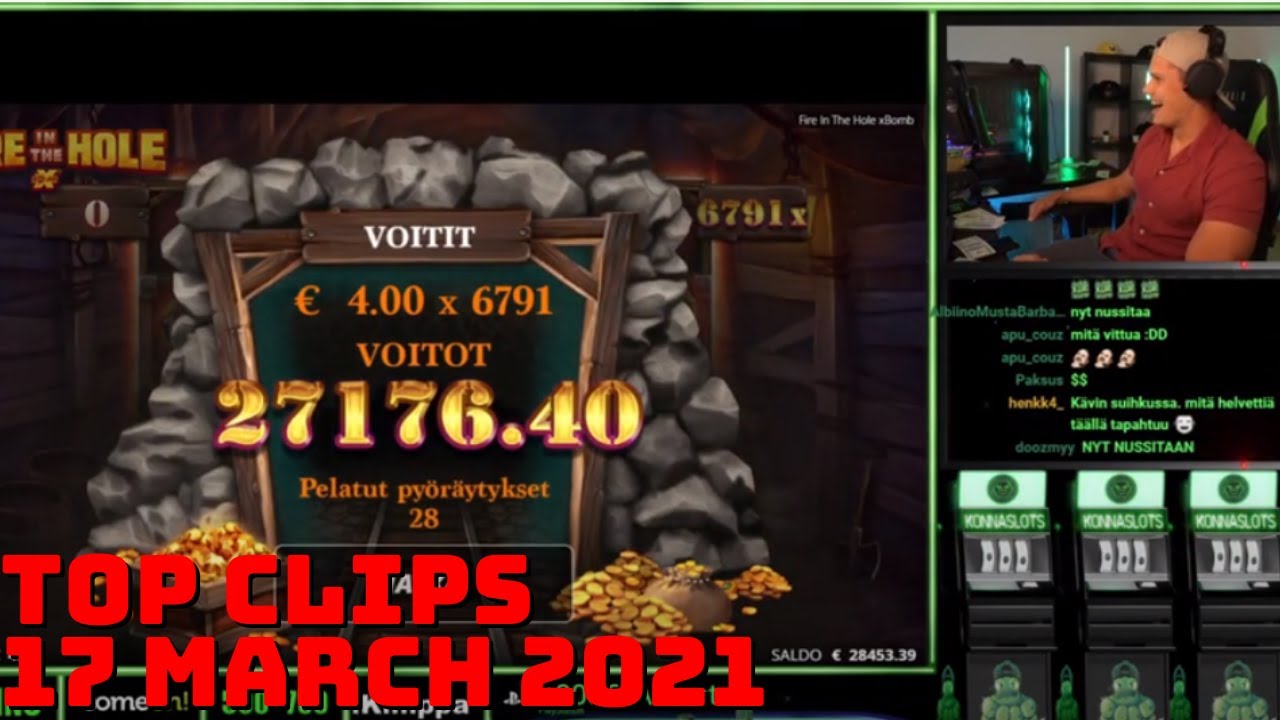 Top 5 Slots Big Win Casino Clips On Twicth  - 17 March 2021