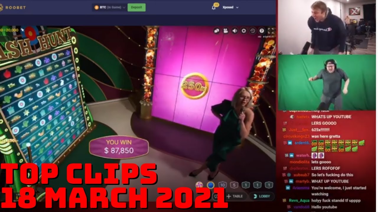 Top 5 Slots Big Win Casino Clips On Twicth - 18 March 2021
