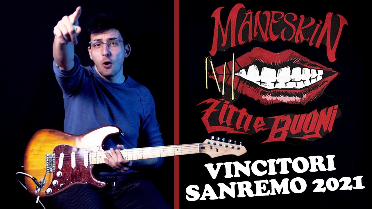 ZITTI E BUONI - MANESKIN ?? Italian song for EUROVISION 2021 - GUITAR COVER by Antonello Laurino