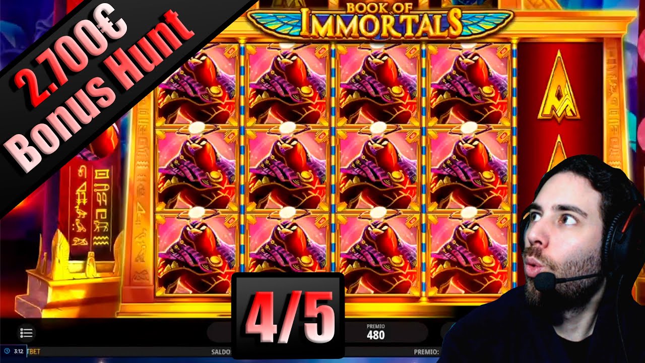 ? 4/5 ☥ TOP SYMBOL EN BOOK OF IMMORTALS ☥ BONUS HUNT ? 2.700€ ?  *SkrewYou*
