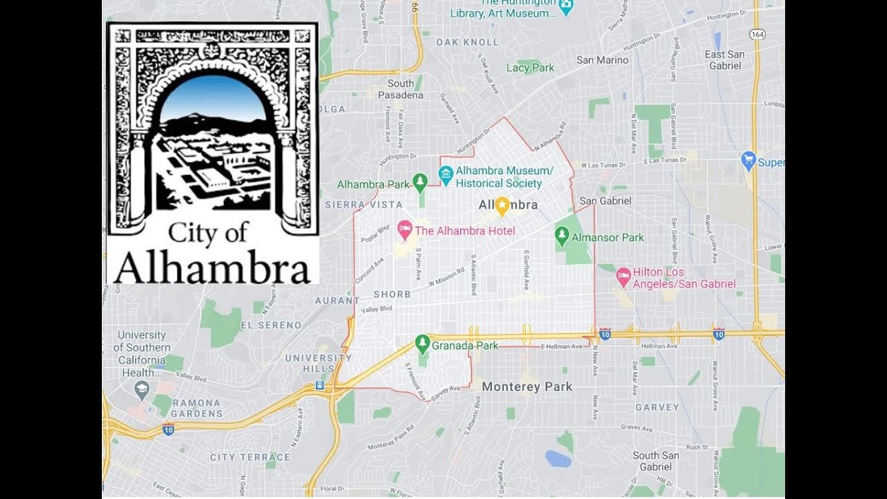 Alhambra CA City of LA County near California State University at Los Angeles