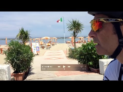 Cruising the Adriatic coast near the Lungomare Bike Hotel