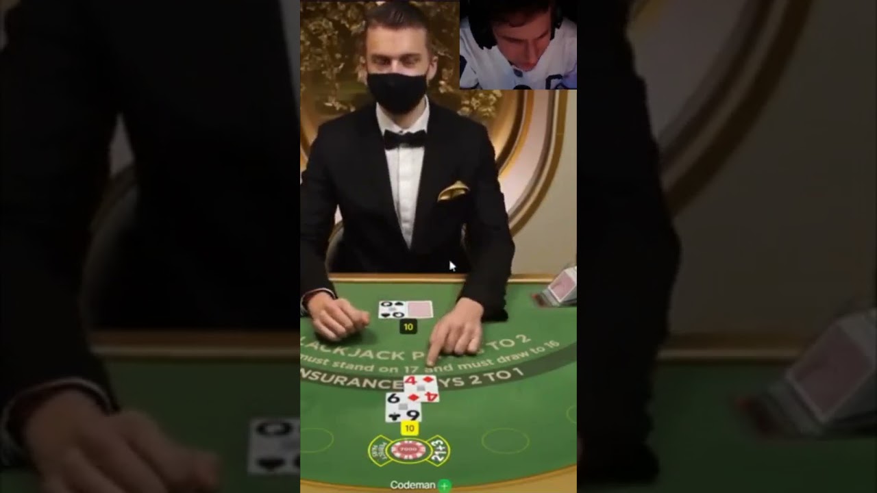 ISANE EMOTIONS IN LIVE BLACKJACK #shorts #casino #blackjack