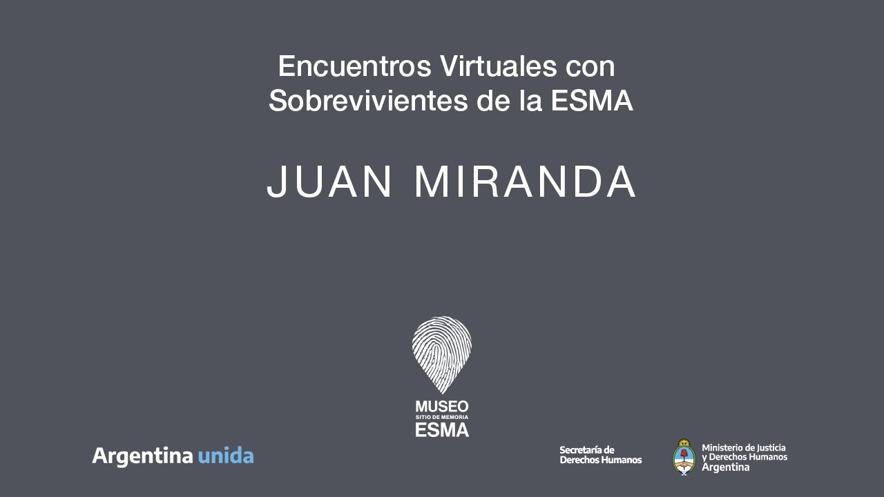 Encuentro con Juan Miranda. Mayo de 2021.