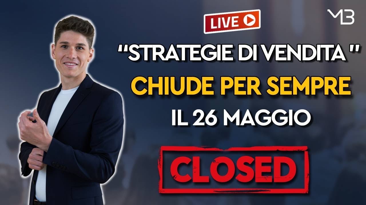 Il percorso "STRATEGIE DI VENDITA" chiude. Hai tempo fino al 26 maggio per entrare!