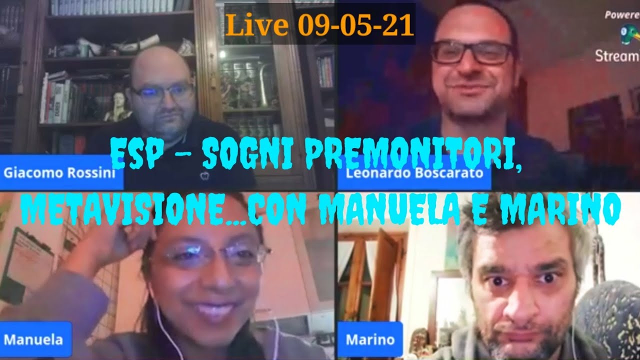 Sogni premonitori, esp nei sogni lucidi - live con Il Paranormale, Leonardo, Marino e Manuela