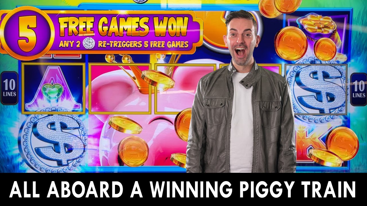 ? All Aboard Piggy Penny Train ? Bonus on $7.50 Spins