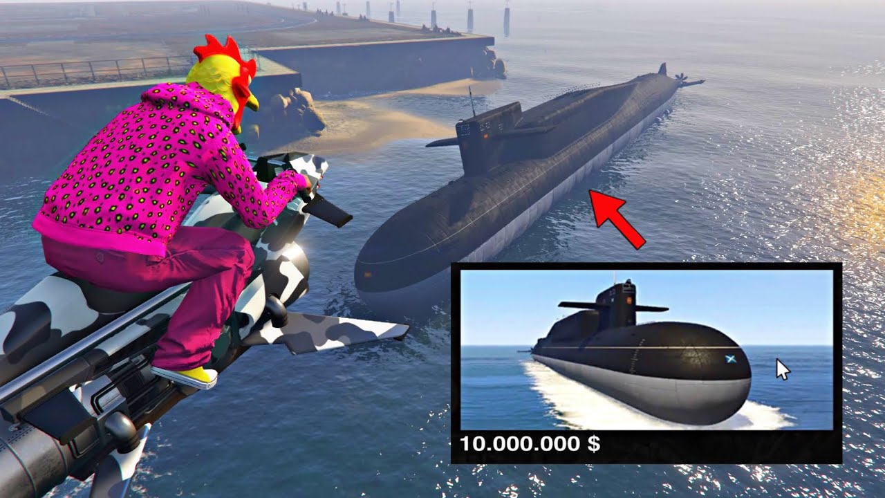 Aquí no hay quien viva GTA 151 ? ¡NUEVO SUBMARINO GIGANTE de 10.000.000 $! ? En GTA V