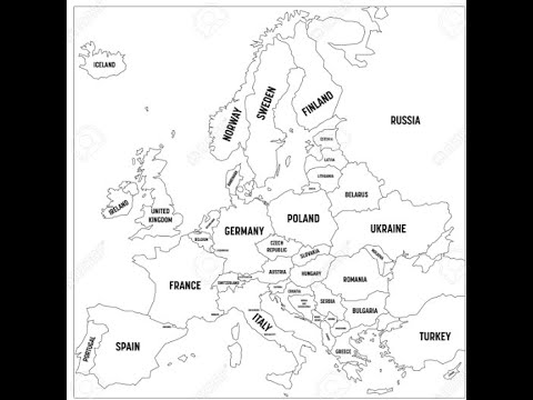 Map of Europe (Countries and Their Location)