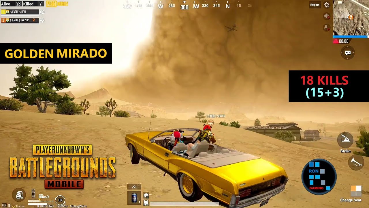 PUBG MOBILE | "18 KILLS" NEW MIRAMAR MAP GOLDEN MIRADO FUNNY GAMEPLAY