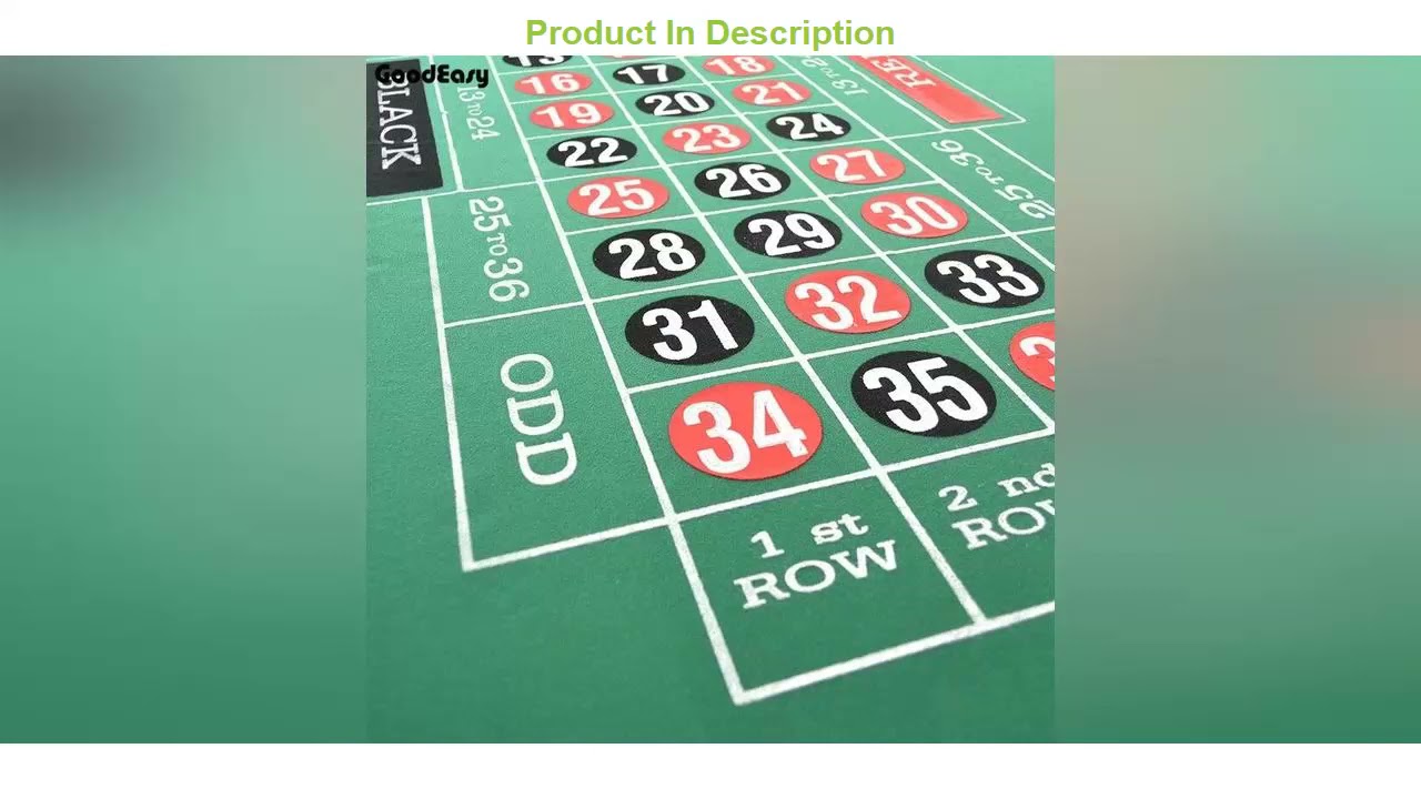 TOP 15 -Roulette Table Casino Foldable Table Texas Hold'em Poker Indoor Board Game Chip Accessory F