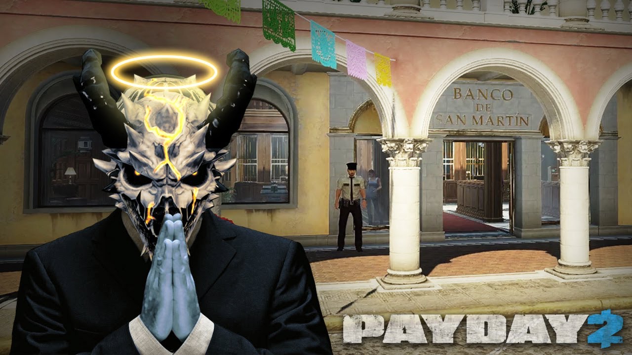 The PACIFIST! - San Martín Bank Heist - NO KILLS, NO PAGERS (PAYDAY 2)