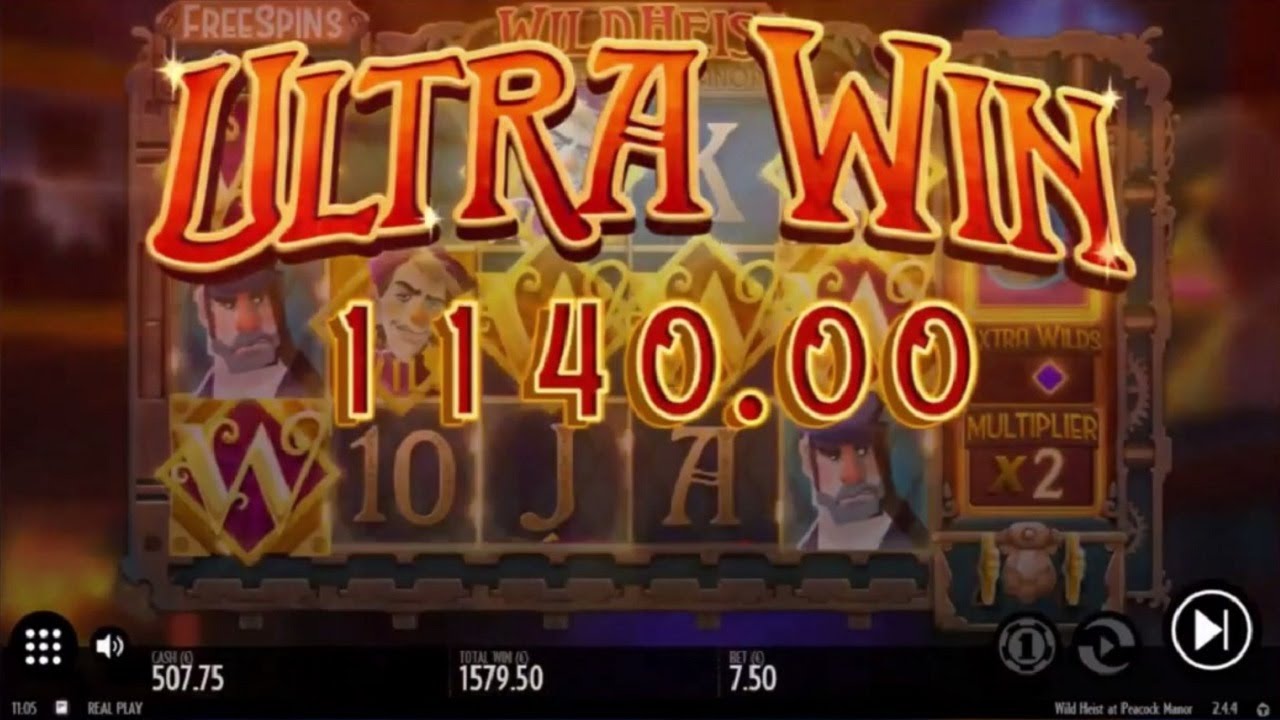 Wild Heist At Peacock Manor - Slot by Thunderkick (Top 5 Big Wins in Casino Slots)