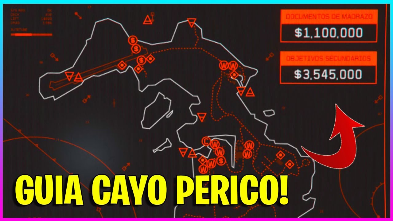 ¡TODOS los PUNTOS de INTERES y ENTRADAS / SALIDAS THE CAYO PERICO! ATRACO FINAL GTA 5 ONLINE