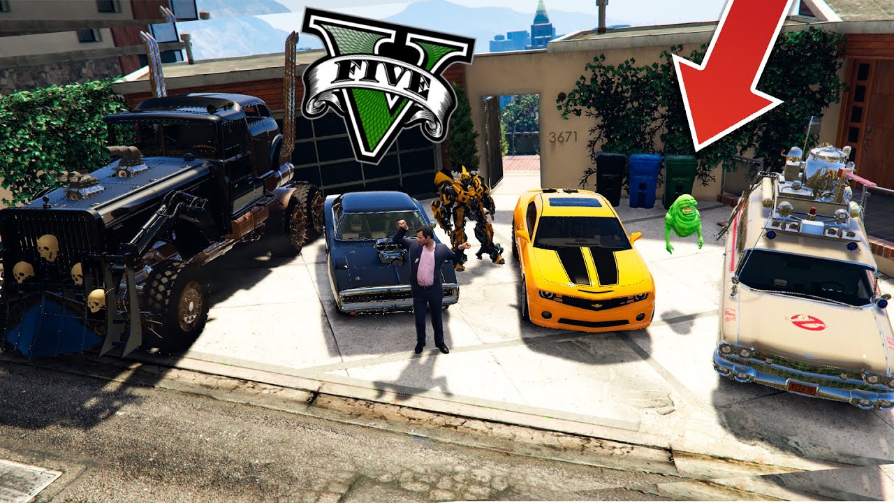 ¡¡ ROBO LOS MEJORES COCHES FAMOSOS DE PELICULAS EN GTA 5 !! (GTA V MODS) - ElChurches