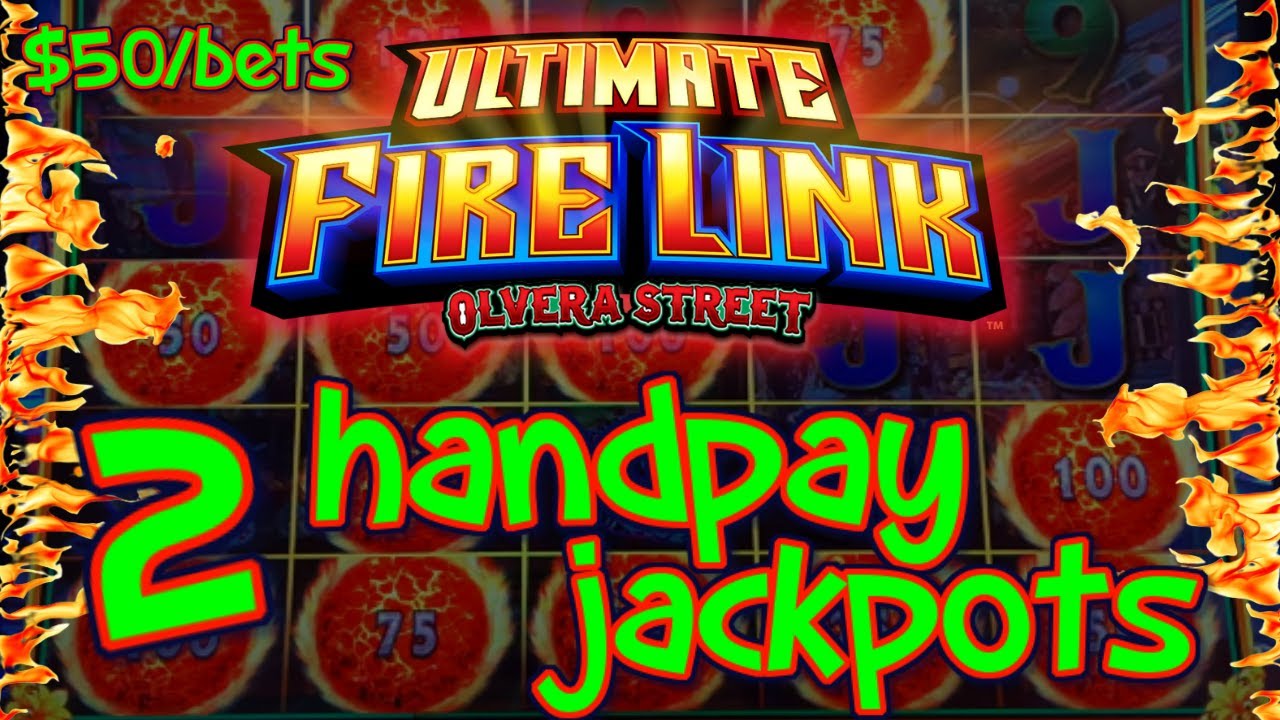 Ultimate Fire Link Olvera Street (2) HANDPAY JACKPOTS ?HIGH LIMIT $50 Max Bonus Slot Machine Casino