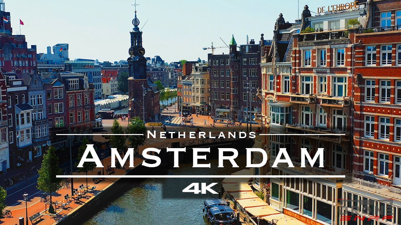 Amsterdam, Netherlands ?? - by drone [4K]