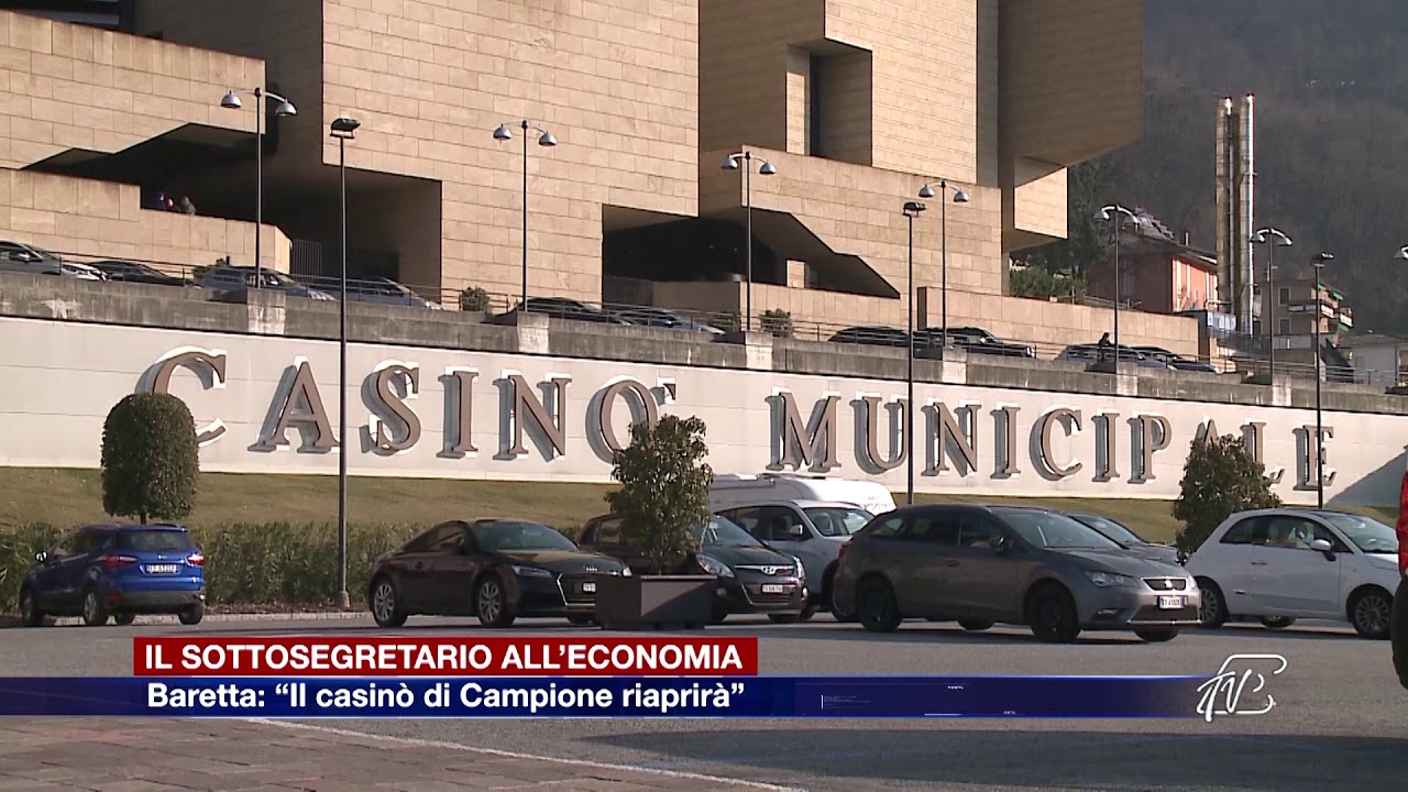 Etg - Campione d’Italia, il sottosegretario all’Economia Baretta: “Il casinò riaprirà”