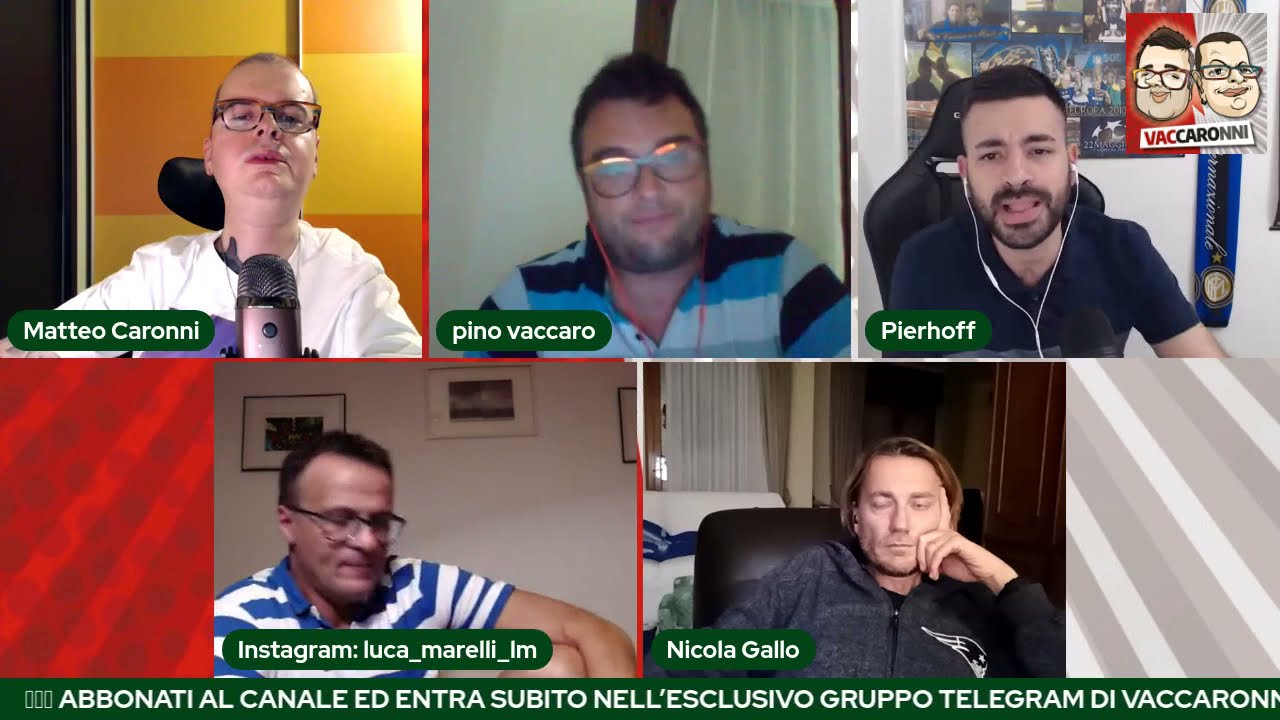 VACCARONNI LIVE - IL POST INTER-ATALANTA E LE CHICCHE DI ALFANO