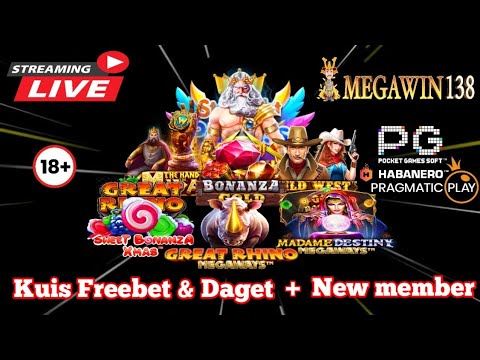 LIVE SLOT PRAGMATIC PLAY || Kuis FP & NEW MEMBER MEGAWIN138 1.4