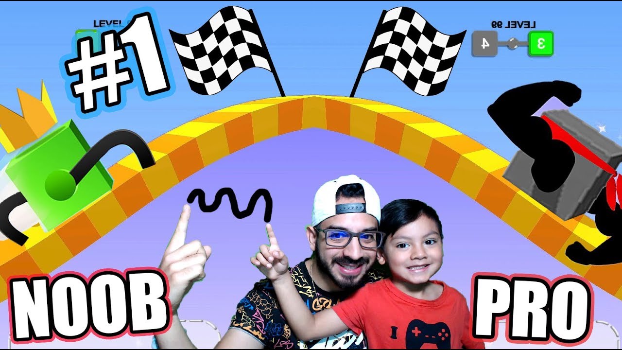 Patitas Locas con Karim | Draw Climber NOOB vs PRO Gameplay | Juegos Karim Juega